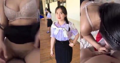 คลิปหลุดนร. เย็ดเก่งมากเย็ดคาชุดสาวอวบขาวแน่นอมเด็ดเย็ดเสียวน้ำแตก