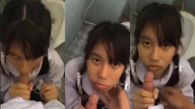 คลิปหลุดนักเรียนพาณิชย์อมควยคาห้องน้ำ