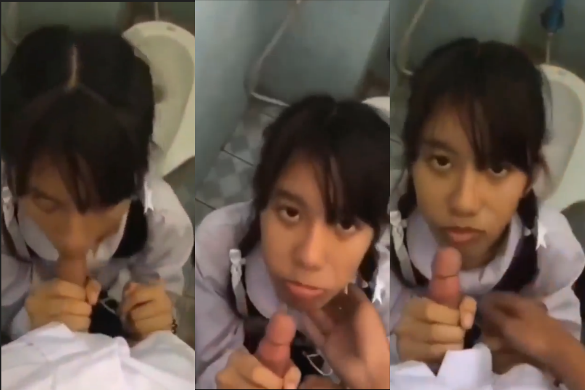 คลิปหลุดนักเรียนพาณิชย์อมควยคาห้องน้ำ